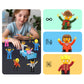 PicassoTiles 16pc Magnetic Tile Characters