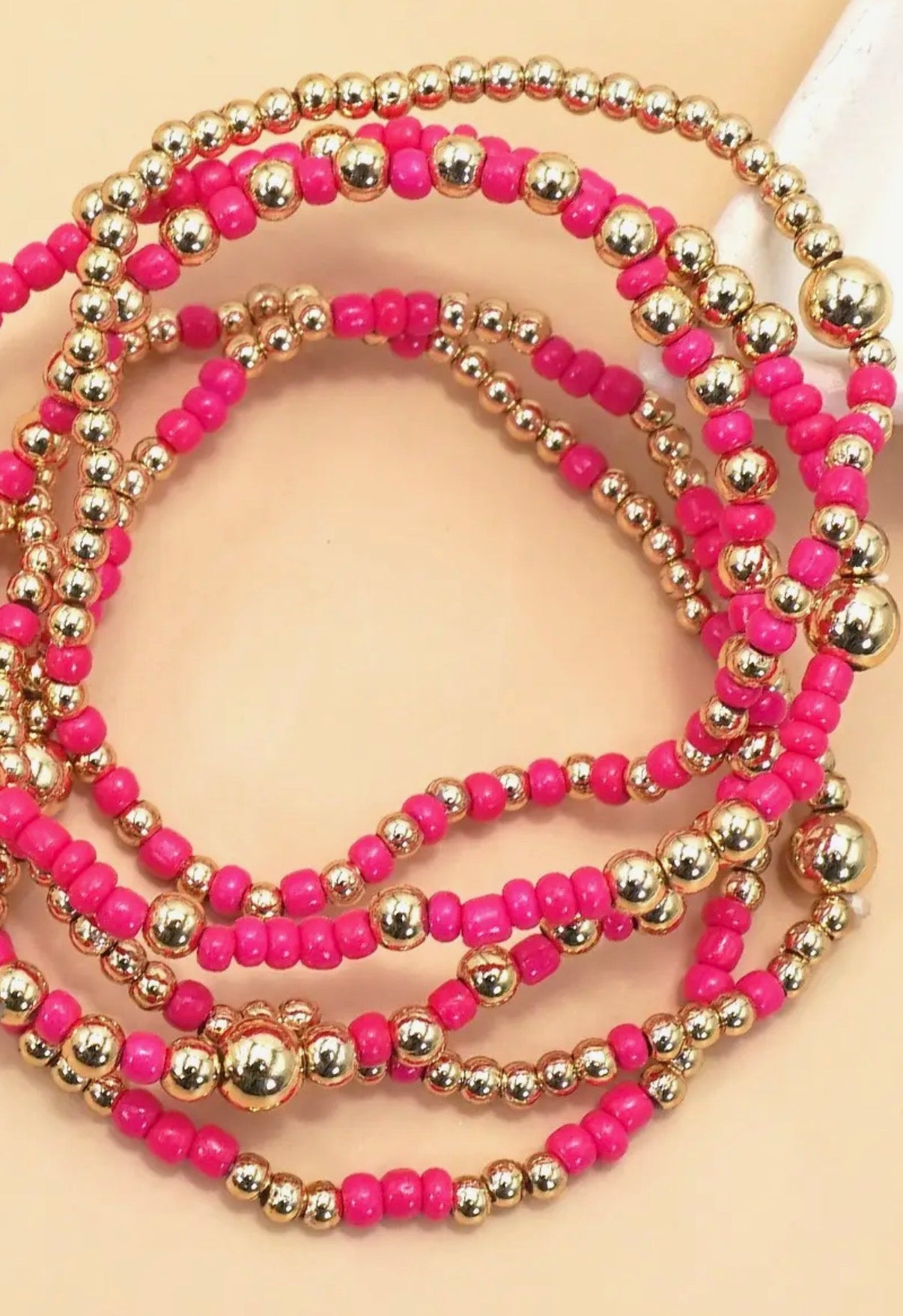 Chain Beaded Bracelet Set