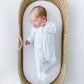Jacob Smocked Footie - Light Blue