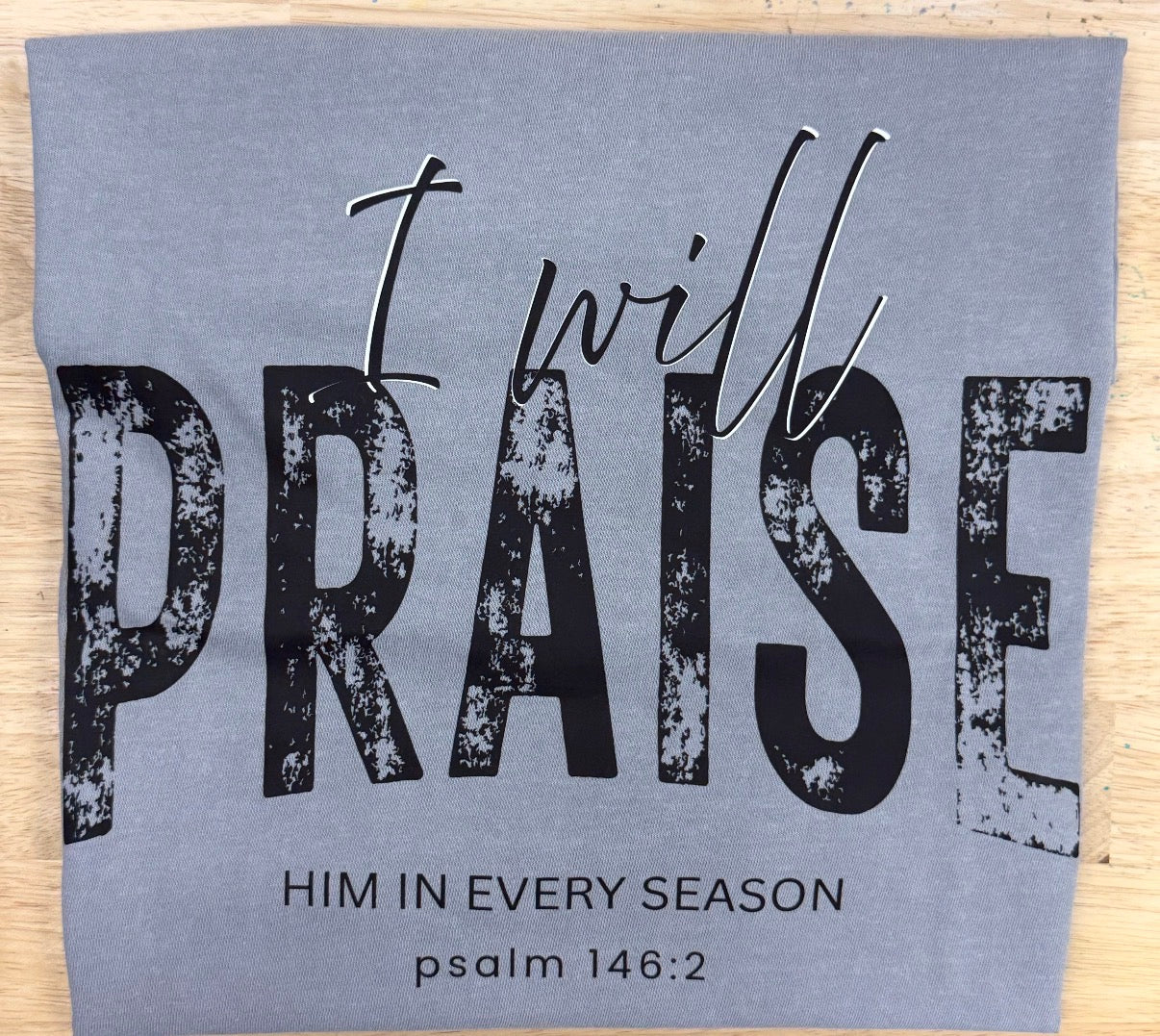 I will Praise Him in every season tee