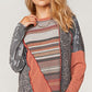 Colorblock Rust and Grey Pullover