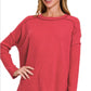 Corded Long Sleeve Top