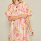 Floral Print Puff Sleeve Dress