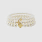 Cross Pearl Bracelet Set