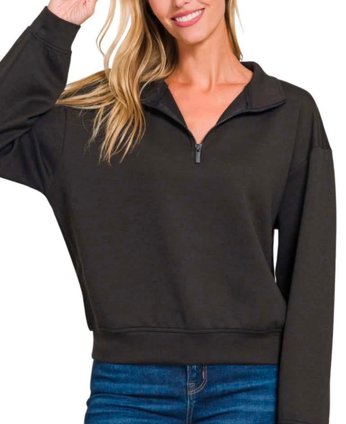 Quarter Zip Scuba Top