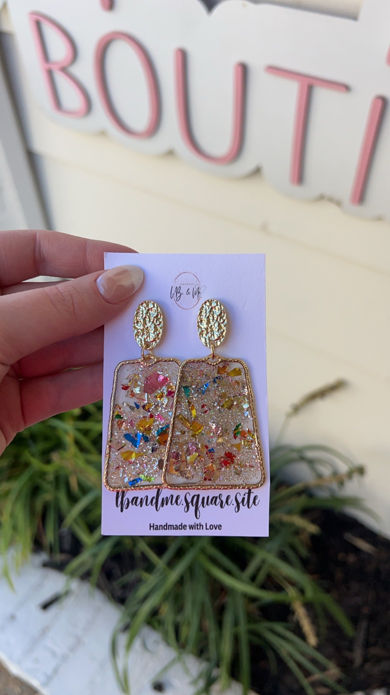 Gold Confetti Earrings