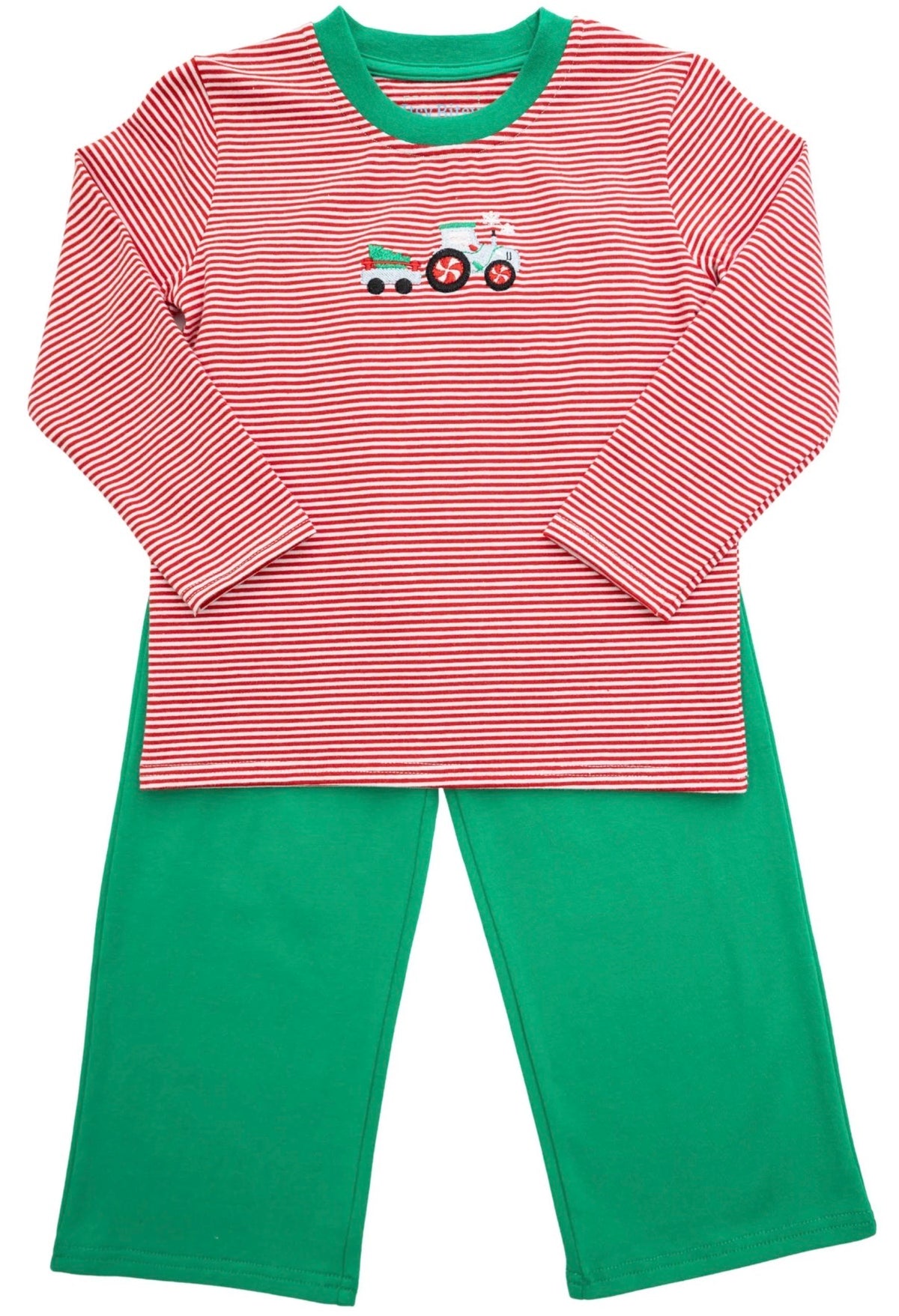 Christmas Tractor Pants Set