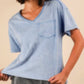 Denim washed tee