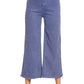 Acid Wash High Waisted Frayed Hem Jeans