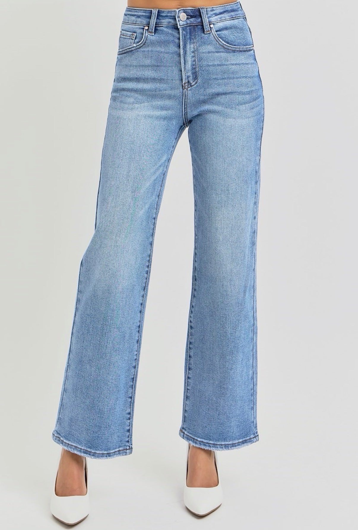 Ankle Straight Relaxed Jeans