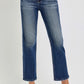 Dark High Rise Cropped Jeans