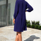 Collared Shirt Dress w/ Pockets