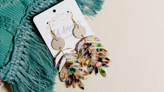 Colorful Petal Earrings
