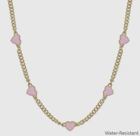 Pink Heart Necklace