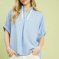 Textured V-Neck Top