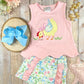 Chickadee Floral Ruffled Shorts Set