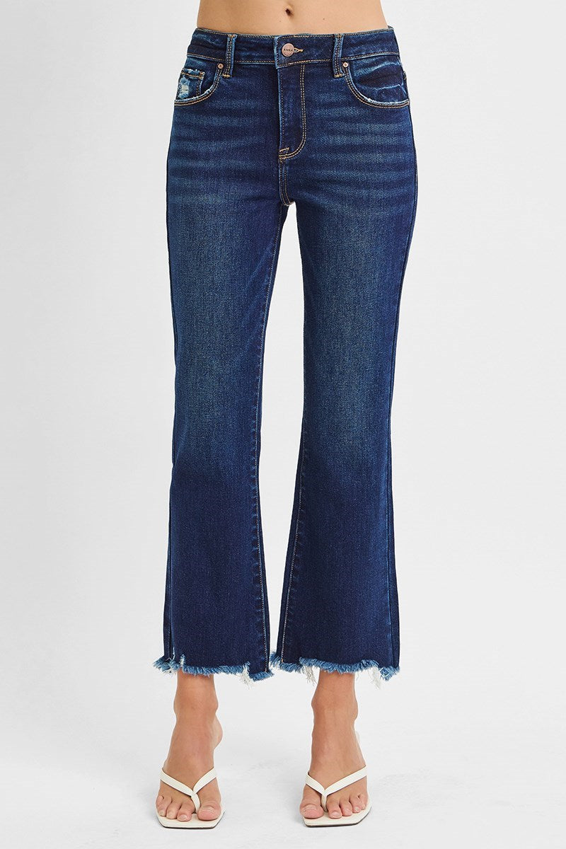 Dark High Rise Slim Jeans