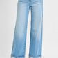 High Rise Long Wide Cuff Jeans