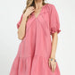 Cotton Gauze Mini Dress