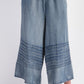 Plus Denim Wide Leg Pant