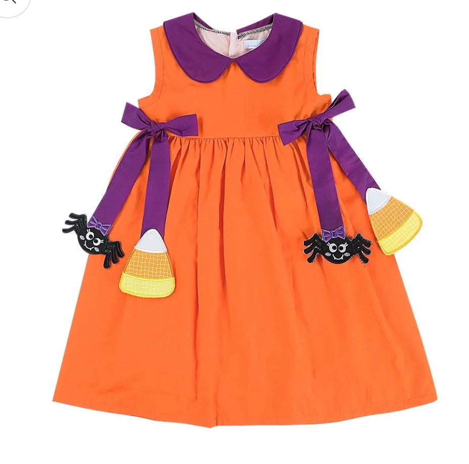 Candy Corn Spider Dress