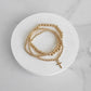 Gold Minimal Bracelet Set