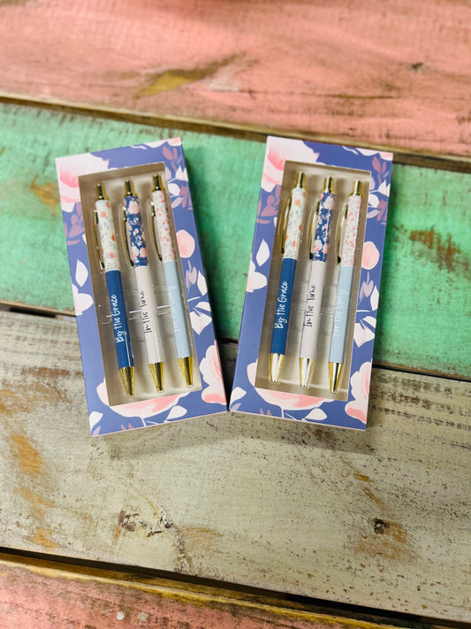 Floral Scriptural Pens