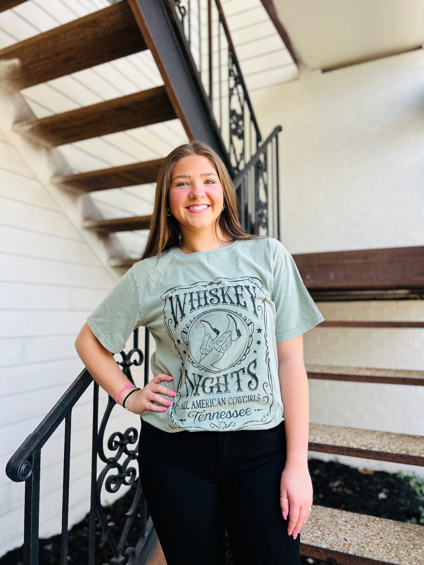 Dusty Green Tennessee Graphic Tee