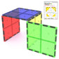 PicassoTiles 4pc Large Square Magnet Tiles Expansion Pack