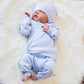 Baby Boy Cable Knit Two Piece with Hat