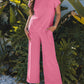 Pink Ribbed Set