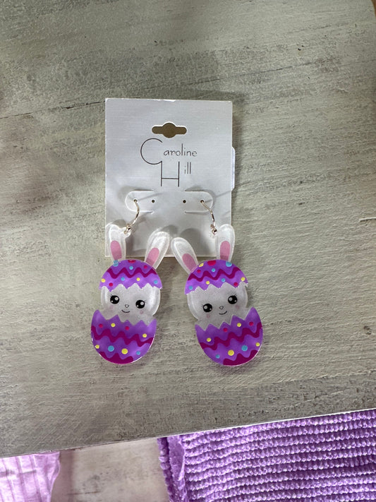 Easter Bunny Egg Acrylic Earring