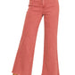 Acid Washed Frayed Straight Jeans