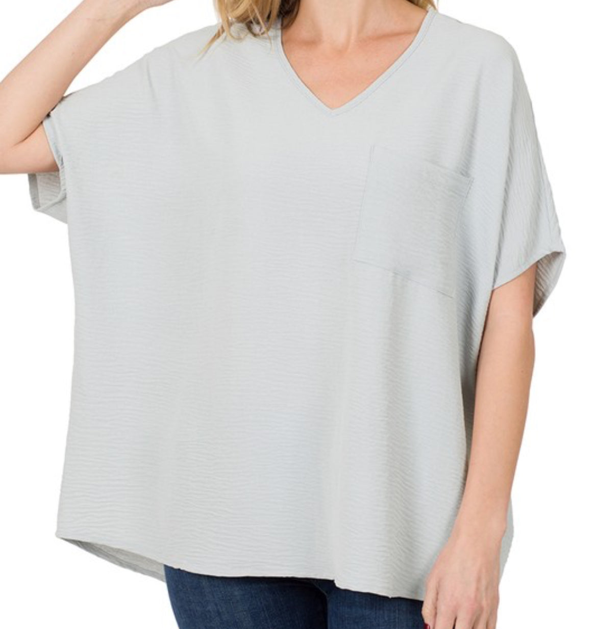 Woven Short Sleeve Top