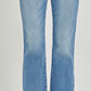 Light Wash Raw Hem Jeans