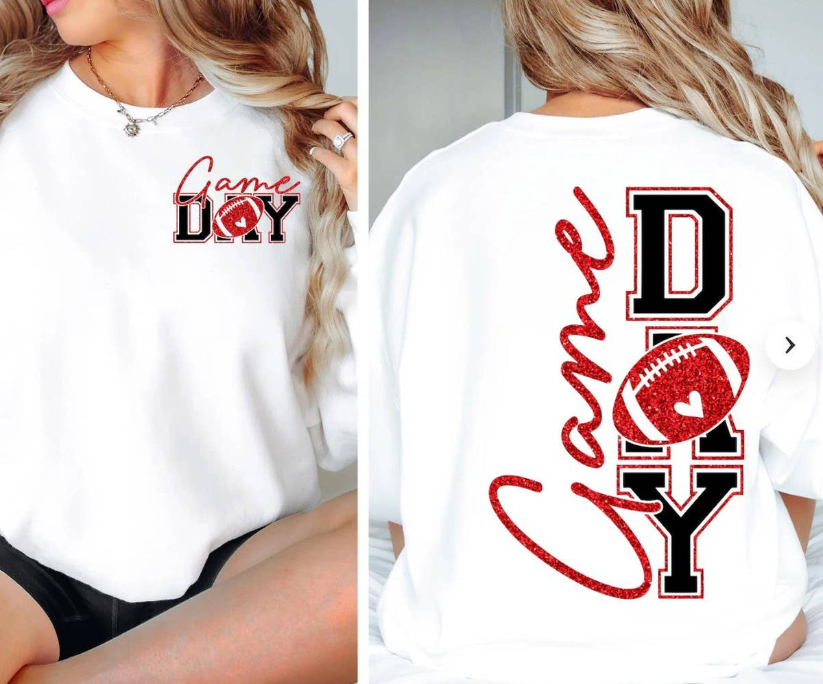 Glitter Game Day Tee