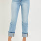 Ankle Straight Cuff Jeans