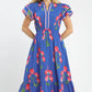 Blossom Meadow Print Midi Dress