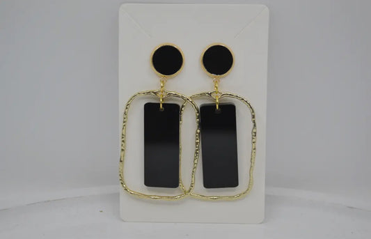 Black and Gold Earrings