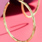 Round Gold Hoop Earrings