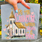 Gray Be The Church Tee