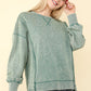 Mineral Washed Oversize Knit Top