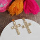 Cross Hammered Earrings