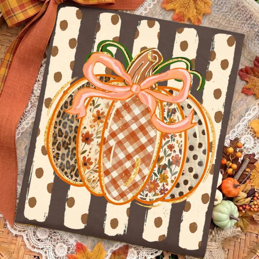Preppy Fall Pumpkin Graphic Graphic Tee