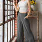 SOLID CASUAL PANTS