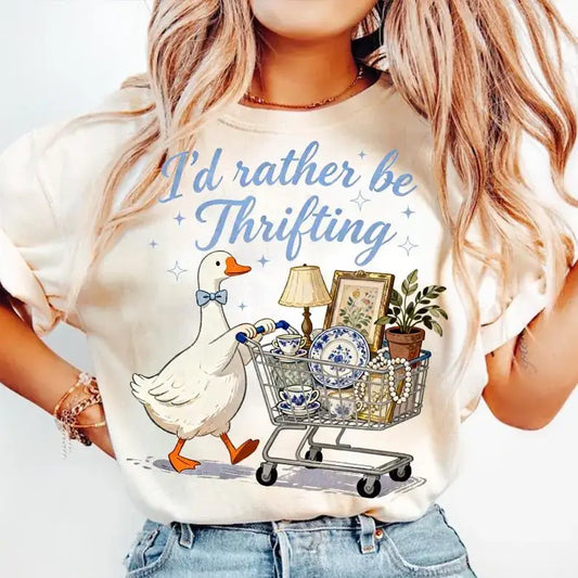 I’d Rather Be Thrifting Goose Tee
