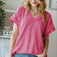 Pink Ribbed Top