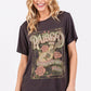 Raised On Country Music Graphic Rayon Top
