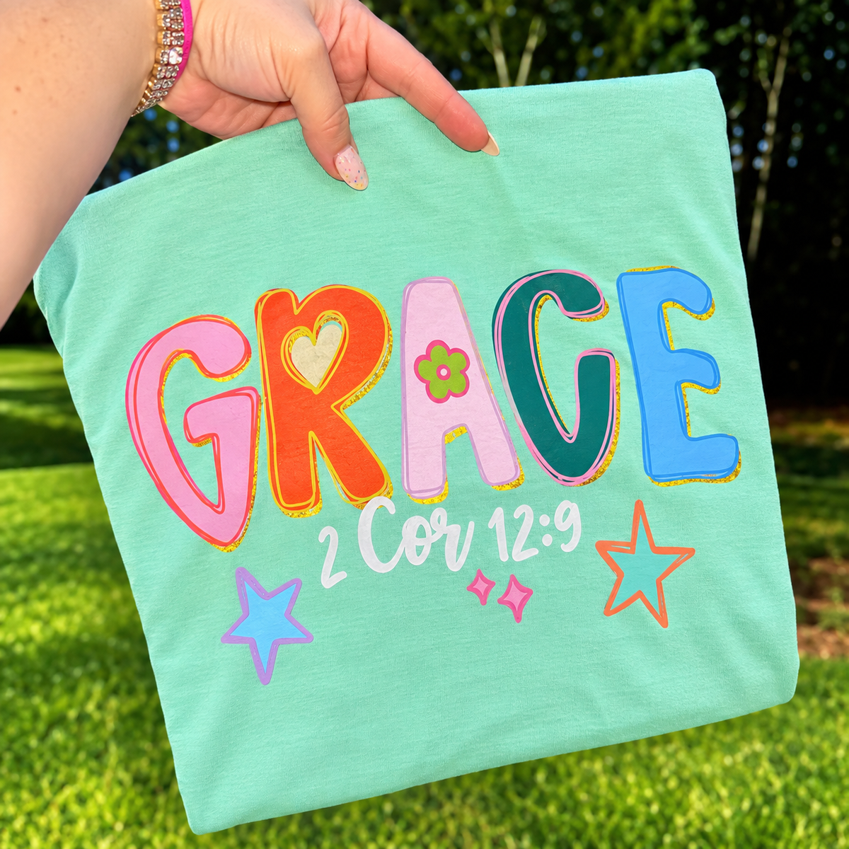 Faith Based Graphic Tees Pray Grace Believe Joy