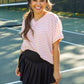 Black Pleated Skort With Pocket